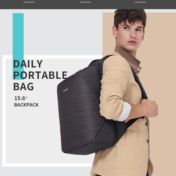 Anti theft fashion men backpack bag set